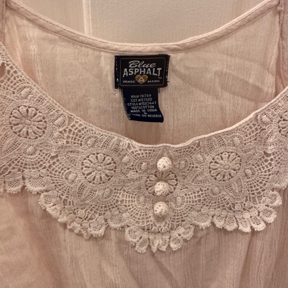 Embroidered Linen Tank Top - Picture 2 of 2